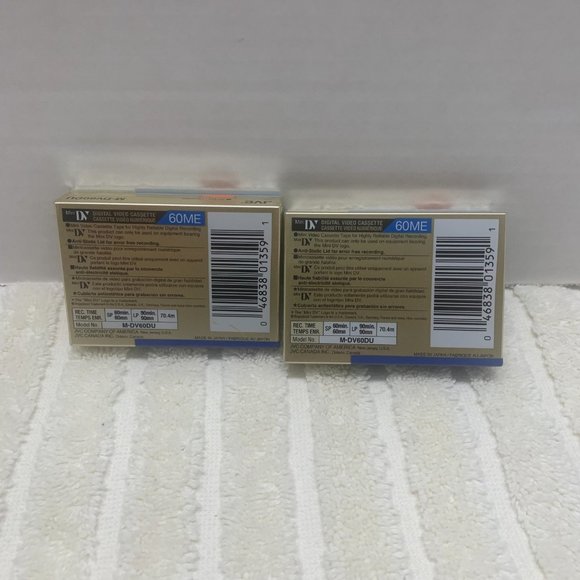 VC, DVC, Mini Video Cassettes Model M-DV60DU New, Sealed - Picture 3 of 8